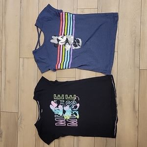 Lot of 2 Disney Minnie Mouse T-shirts - Size 10 - Jumping Beans